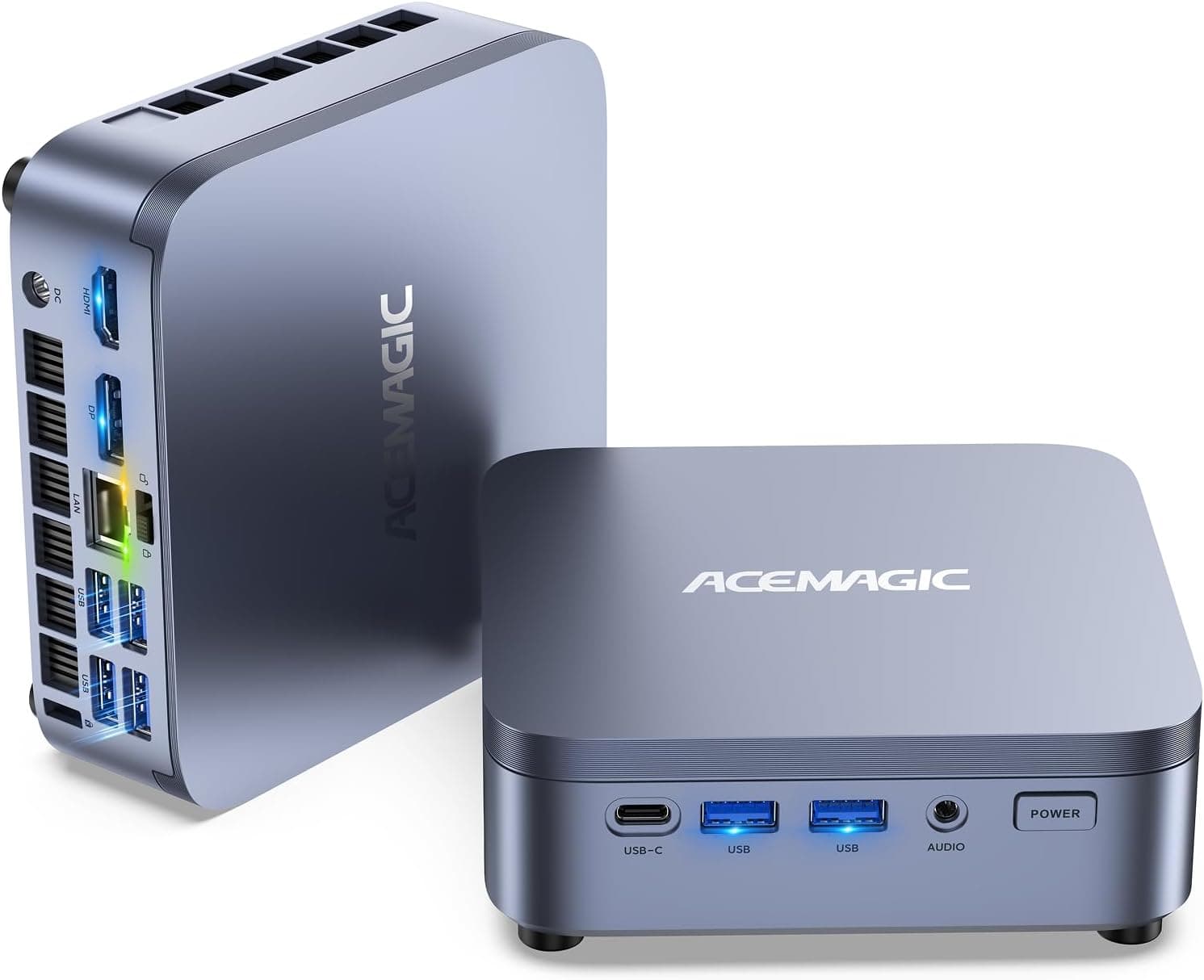 ACEMAGIC Mini PC M5 Intel Core i7-14650HX Procesador clase HX (16C/24T, 55W) 32GB RAM 1TB PCIe 4.0 SSD Mini PC Windows 11 Pro WiFi 6E, triple 4K Mini computadora de escritorio